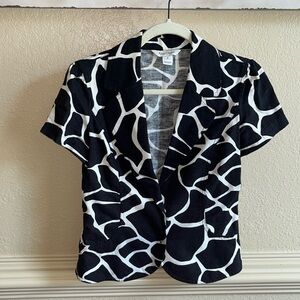 White House Black Market Animal Print Jacket | Sz 6